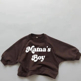 Toddler Baby boy Oversized Cotton Sweatshirts mamas boy kids clothes crewneck sweatshirt sweater toddler baby sweatshirt gift birthday