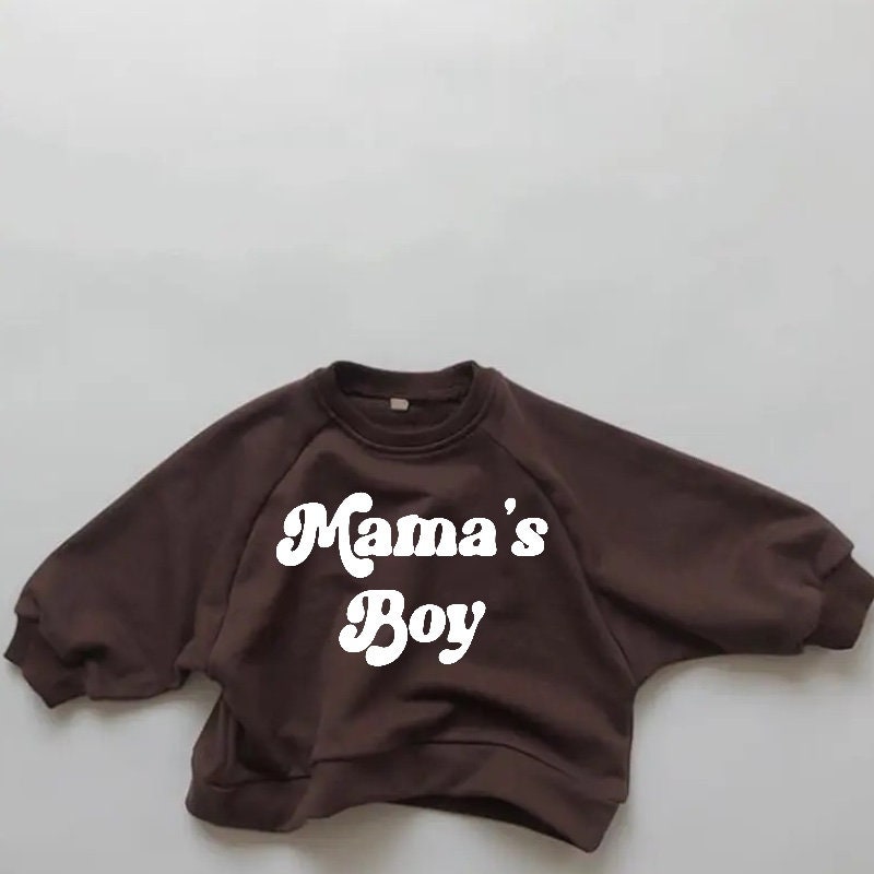 Toddler Baby boy Oversized Cotton Sweatshirts mamas boy kids clothes crewneck sweatshirt sweater toddler baby sweatshirt gift birthday