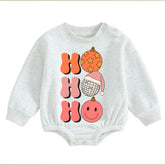 Soft Retro groovy Christmas Baby Oversized Sweatshirt Romper / bubble / onesie / baby clothes / baby girl / baby boy / outfit / gift
