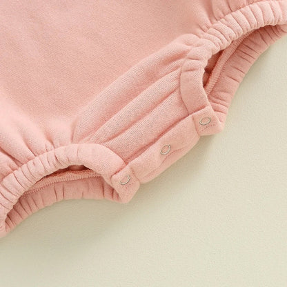 Soft warm fleece Baby girl sissy Oversized Sweatshirt Romper / bubble / onesie / baby clothes / baby girl sister / baby sis / outfit / gift