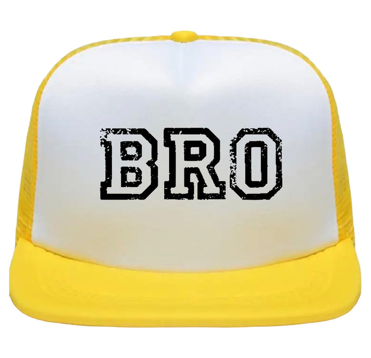 bro baseball trucker cap hats / baby clothes / summer / baby hat kids toddler brother matching outfits big brother
