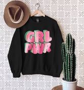 girl power womens CREWNECK Sweatshirts & hoodies | women’s sweatshirt / gift for her / sweater | fall | comfy / soft birthday