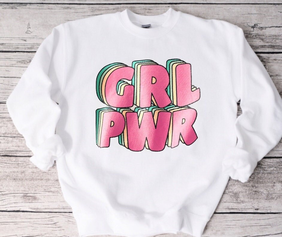 girl power womens CREWNECK Sweatshirts & hoodies | women’s sweatshirt / gift for her / sweater | fall | comfy / soft birthday