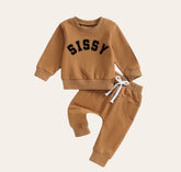 Sissy Baby girl sweatshirt and pants outfit | Newborn | sister shirt | sweatshirt newborn Clothes | Baby Gift | Baby girl crewneck big sis