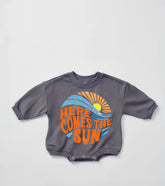 Soft Baby sun Sweatshirt ROMPER bodysuit baby clothes sweatshirt/crewneck /newborn/baby girl/infant/bubble onesie/boy baby gift