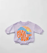 Soft Baby sun Sweatshirt ROMPER bodysuit baby clothes sweatshirt/crewneck /newborn/baby girl/infant/bubble onesie/boy baby gift