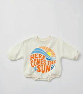 Soft Baby sun Sweatshirt ROMPER bodysuit baby clothes sweatshirt/crewneck /newborn/baby girl/infant/bubble onesie/boy baby gift
