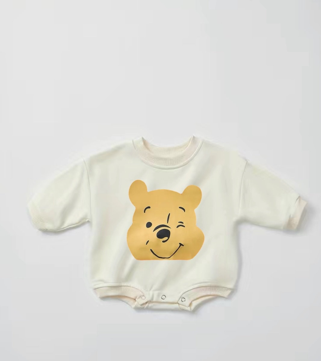 Baby bear Pooh Sweatshirt ROMPER bodysuit baby clothes sweatshirt/crewneck /newborn/baby girl/infant/bubble onesie/boy baby gift