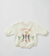 Howdy Baby western Sweatshirt ROMPER bodysuit baby clothes sweatshirt/crewneck /newborn/baby girl/infant/bubble onesie baby boy baby gift