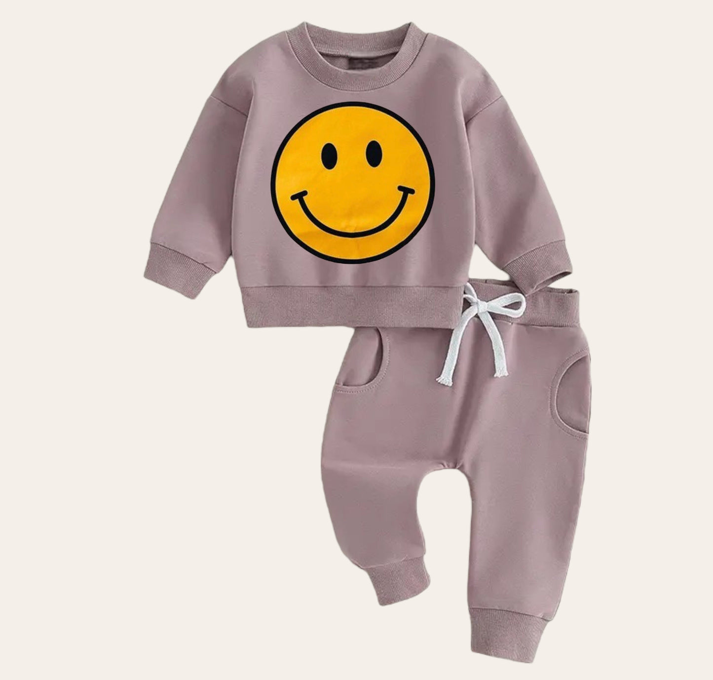 smile Baby girl boy sweatshirt and pants outfit | Newborn | baby crewneck | sweatshirt kids Clothes | Baby Gift | Baby crewneck fall