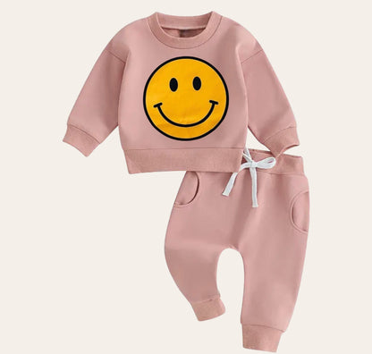 smile Baby girl boy sweatshirt and pants outfit | Newborn | baby crewneck | sweatshirt kids Clothes | Baby Gift | Baby crewneck fall