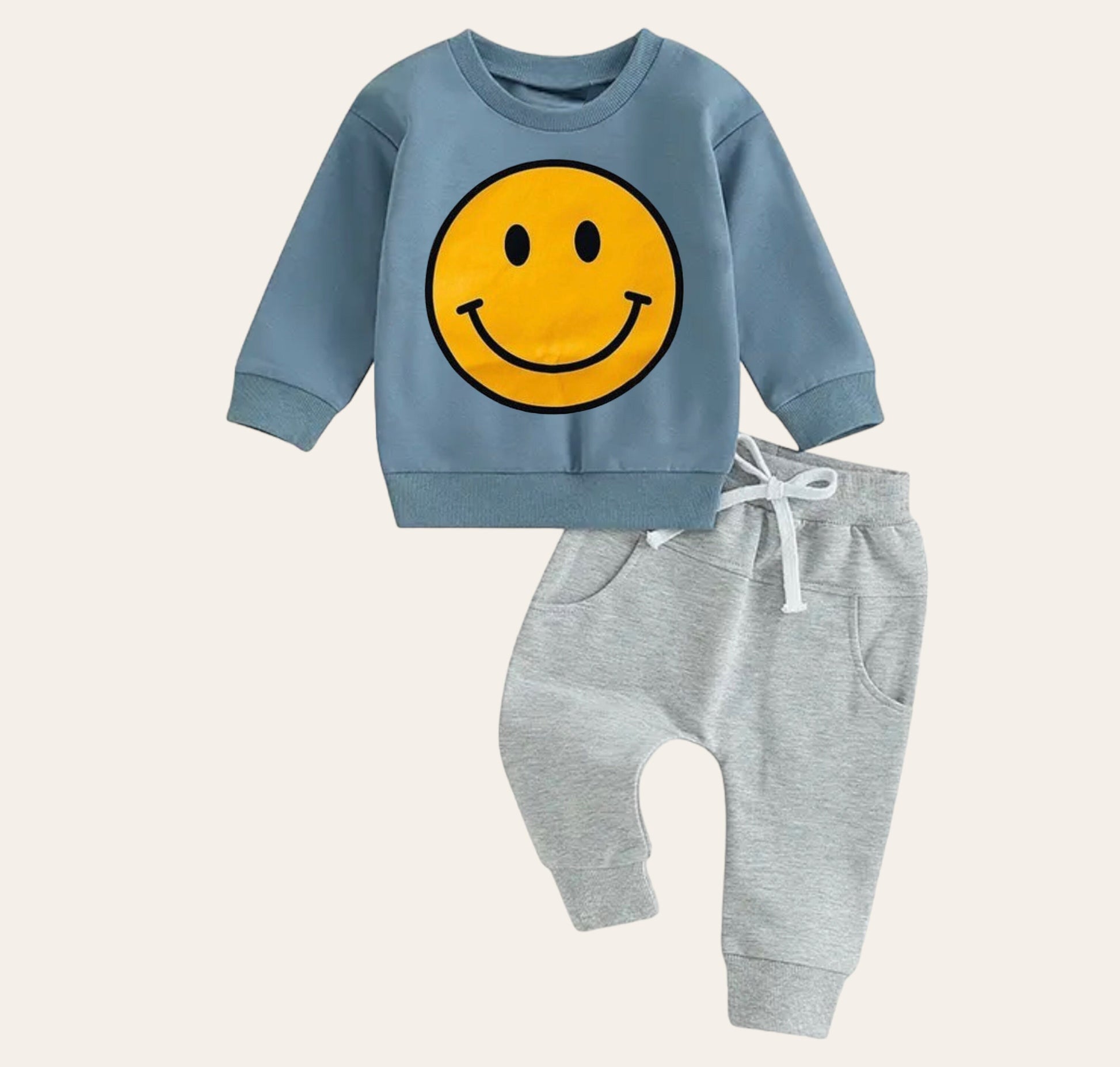 smile Baby girl boy sweatshirt and pants outfit | Newborn | baby crewneck | sweatshirt kids Clothes | Baby Gift | Baby crewneck fall