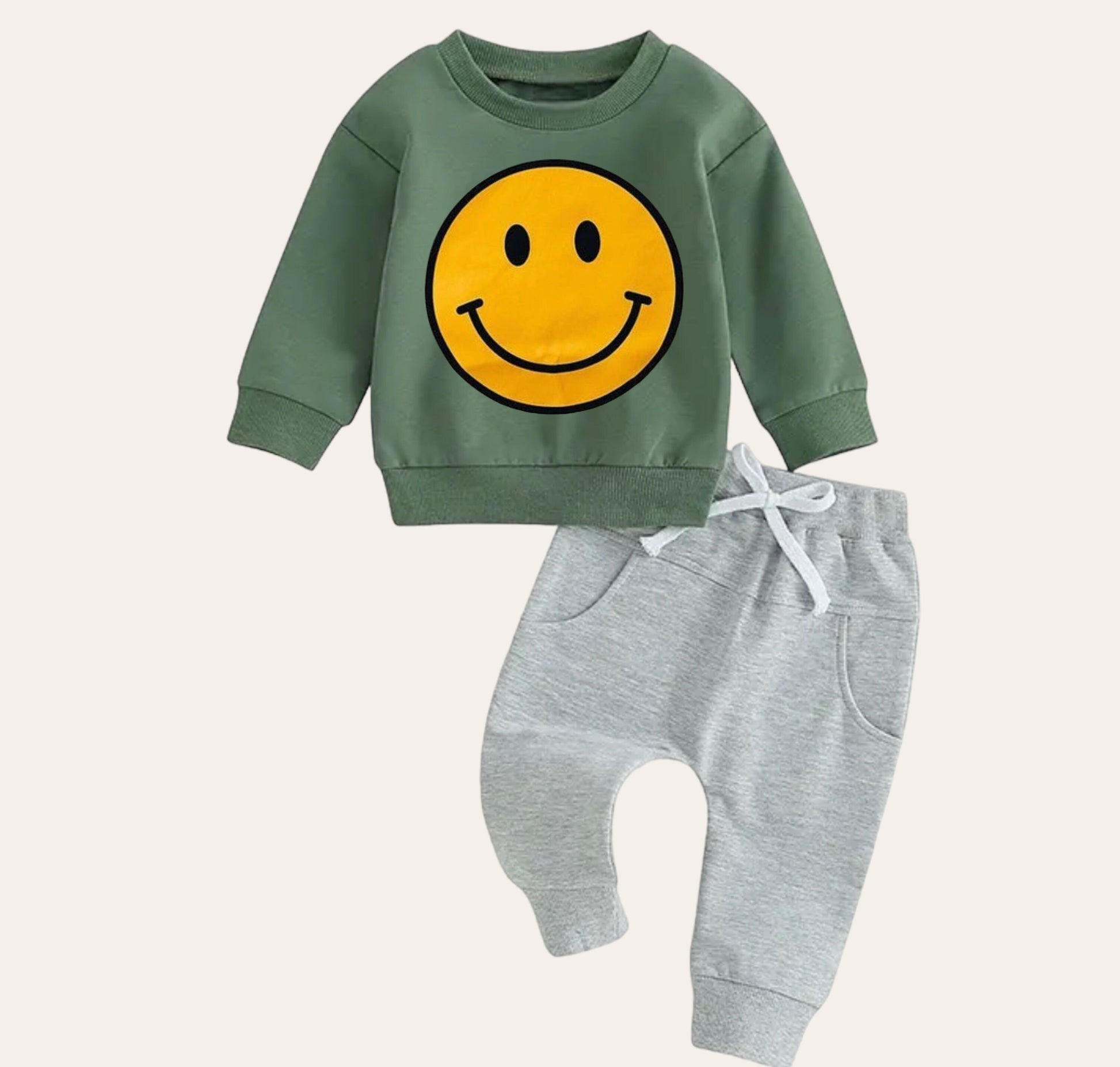 smile Baby girl boy sweatshirt and pants outfit | Newborn | baby crewneck | sweatshirt kids Clothes | Baby Gift | Baby crewneck fall