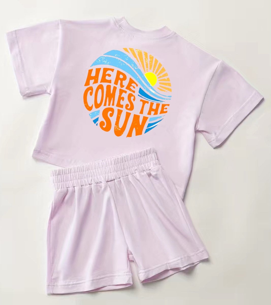 Sun Baby toddler 100% cotton outfit, baby Clothing set, shirt, shorts, baby girl , baby clothes, baby shower, gift, baby boy, retro kids