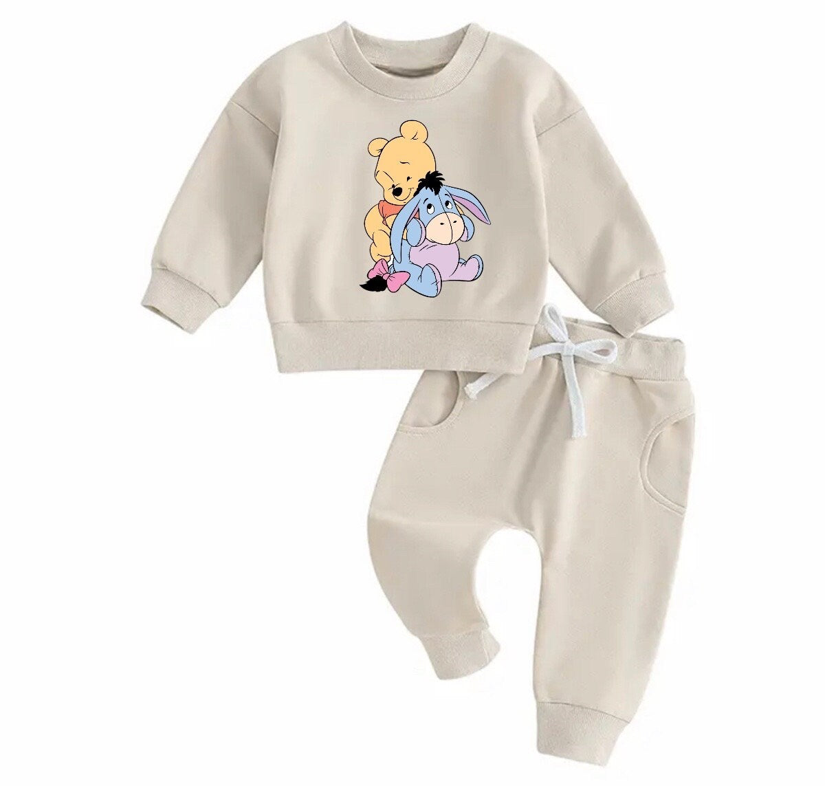 Pooh Baby Outfit set sweatshirt and pants / baby clothes / soft / cute / baby girl boy / baby shower / baby gift \ eyeore / sweater