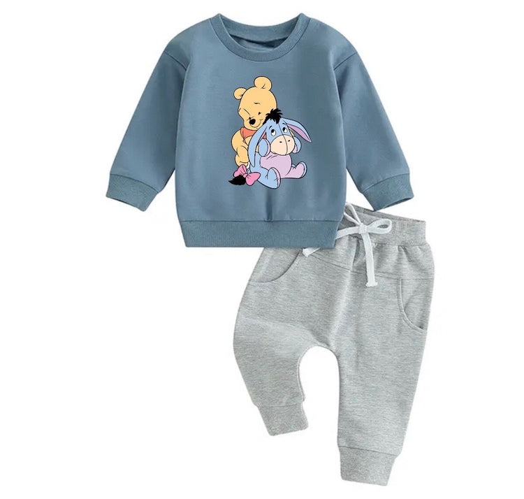 Pooh Baby Outfit set sweatshirt and pants / baby clothes / soft / cute / baby girl boy / baby shower / baby gift \ eyeore / sweater