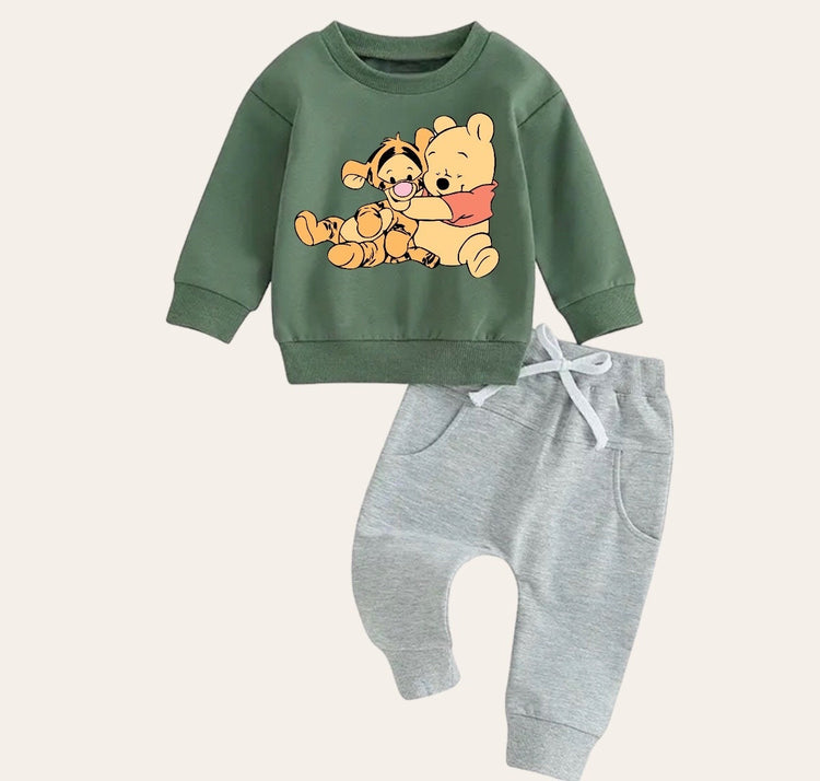 Pooh tigger Baby Outfit set sweatshirt and pants / baby clothes / cute / baby girl boy / baby shower / baby gift \ baby sweat / sweater