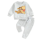 Pooh tigger Baby Outfit set sweatshirt and pants / baby clothes / cute / baby girl boy / baby shower / baby gift \ baby sweat / sweater