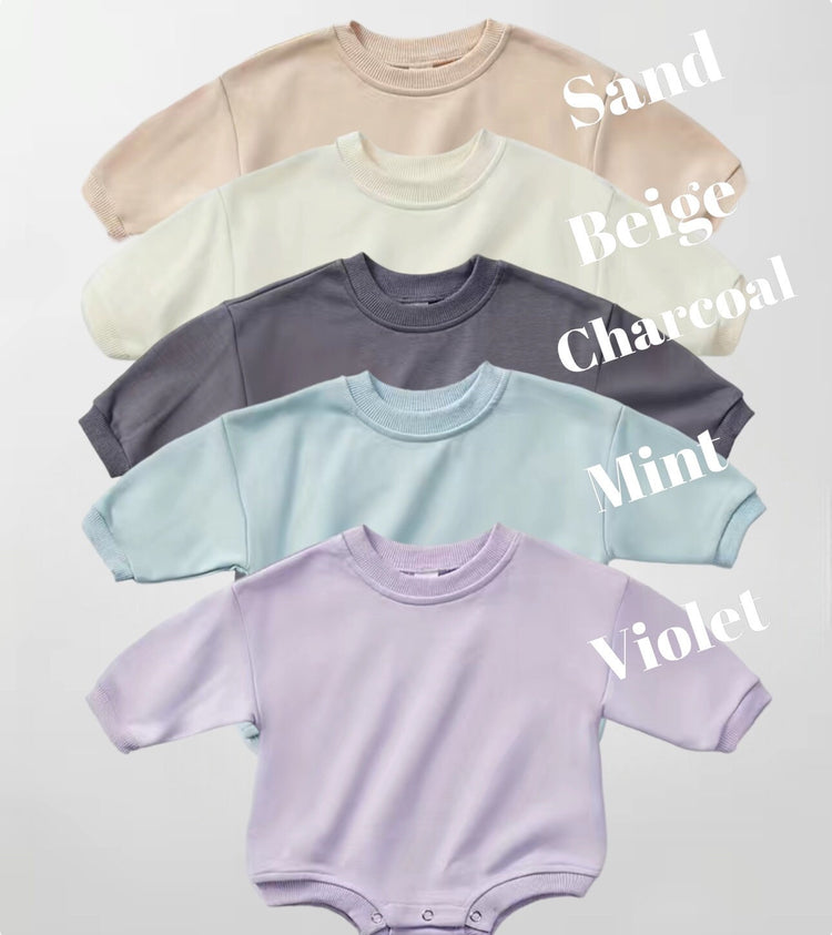 Soft Baby sun Sweatshirt ROMPER bodysuit baby clothes sweatshirt/crewneck /newborn/baby girl/infant/bubble onesie/boy baby gift