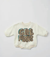 Leopard girl power Baby Sweatshirt ROMPER bodysuit baby clothes sweatshirt/crewneck /newborn/baby girl/infant/bubble onesie/boy baby gift