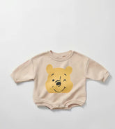 Baby bear Pooh Sweatshirt ROMPER bodysuit baby clothes sweatshirt/crewneck /newborn/baby girl/infant/bubble onesie/boy baby gift