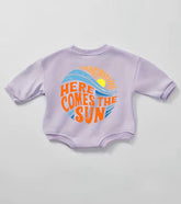 Retro Baby & kids sun Sweatshirt ROMPER bodysuit, baby cotton clothes, crewneck, toddler, newborn, baby girl, bubble onesie, baby boy gift