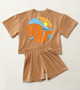Sun Baby toddler 100% cotton outfit, baby Clothing set, shirt, shorts, baby girl , baby clothes, baby shower, gift, baby boy, retro kids