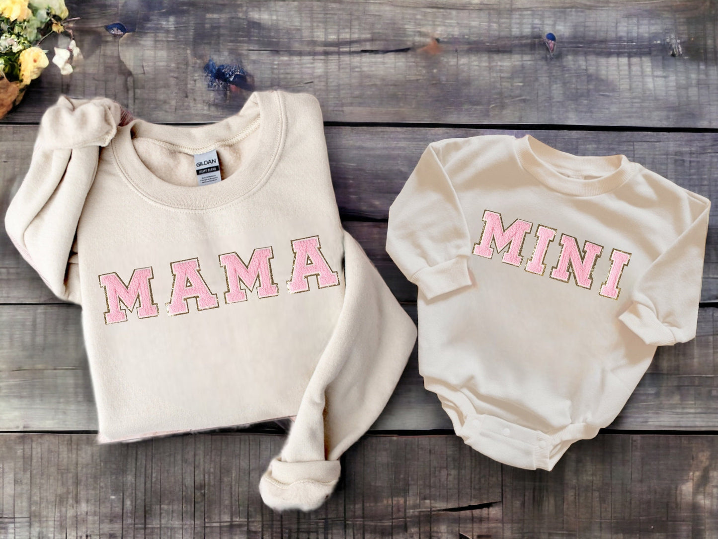 Mama & Mini matching Sweatshirt Rompers & crewnecks