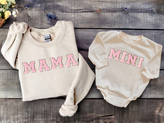 Mama & Mini matching Sweatshirt Rompers & crewnecks