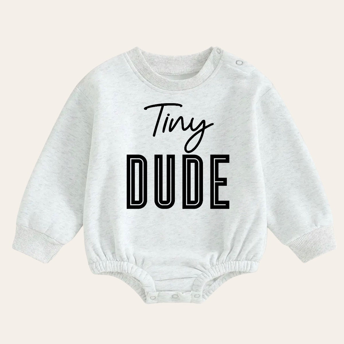 Soft warm fleece dude Baby boy Sweatshirt Romper oversized / bubble / onesie / baby clothes / baby girl / baby boy / outfit / gift