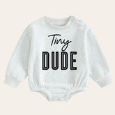 Soft warm fleece dude Baby boy Sweatshirt Romper oversized / bubble / onesie / baby clothes / baby girl / baby boy / outfit / gift