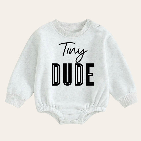 Soft warm fleece dude Baby boy Sweatshirt Romper oversized / bubble / onesie / baby clothes / baby girl / baby boy / outfit / gift