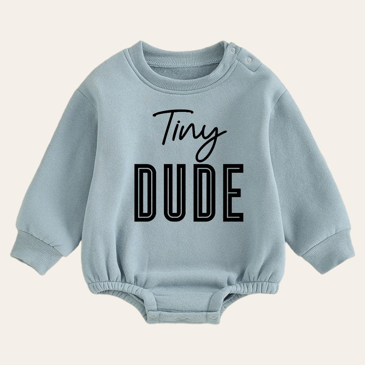 Soft warm fleece dude Baby boy Sweatshirt Romper oversized / bubble / onesie / baby clothes / baby girl / baby boy / outfit / gift