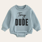 Soft warm fleece dude Baby boy Sweatshirt Romper oversized / bubble / onesie / baby clothes / baby girl / baby boy / outfit / gift