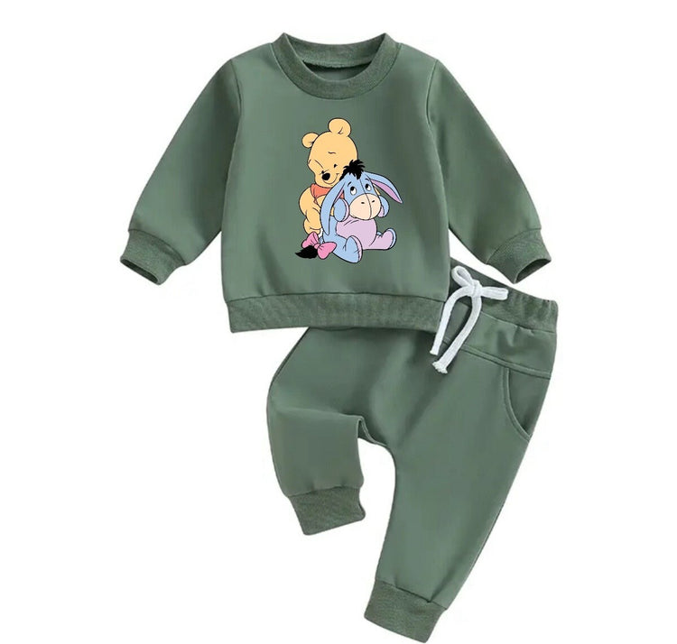 Pooh Baby Outfit set sweatshirt and pants / baby clothes / soft / cute / baby girl boy / baby shower / baby gift \ eyeore / sweater