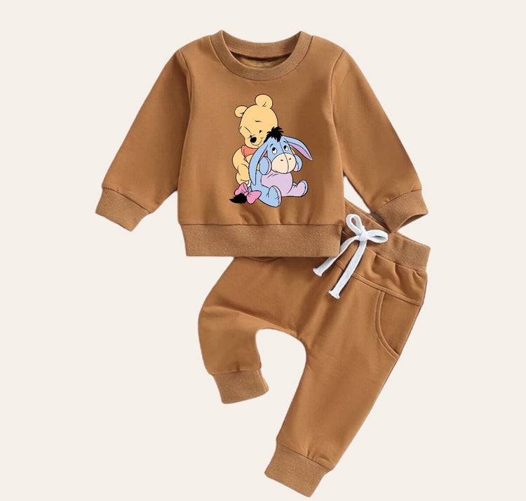Pooh Baby Outfit set sweatshirt and pants / baby clothes / soft / cute / baby girl boy / baby shower / baby gift \ eyeore / sweater
