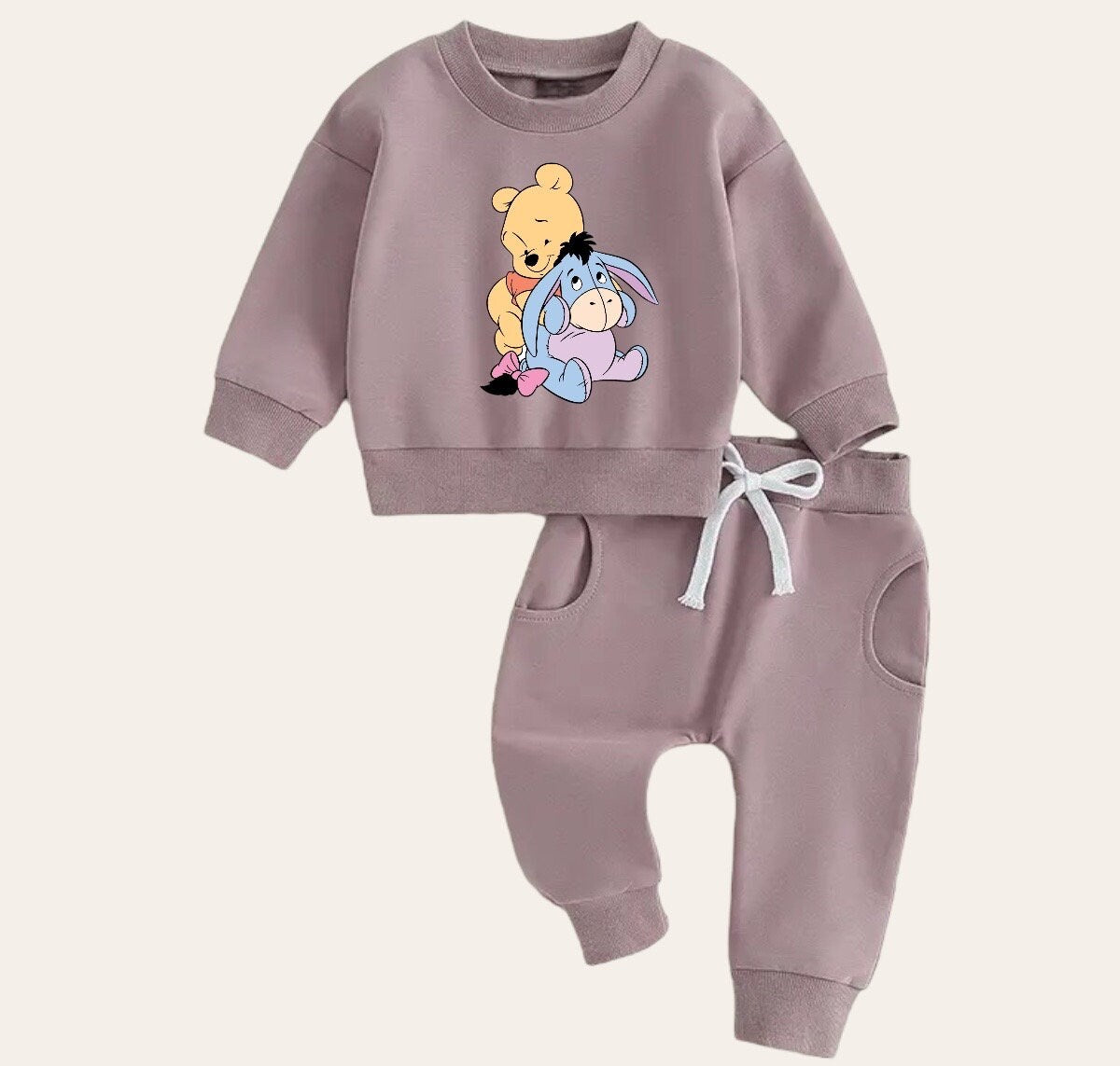Pooh Baby Outfit set sweatshirt and pants / baby clothes / soft / cute / baby girl boy / baby shower / baby gift \ eyeore / sweater