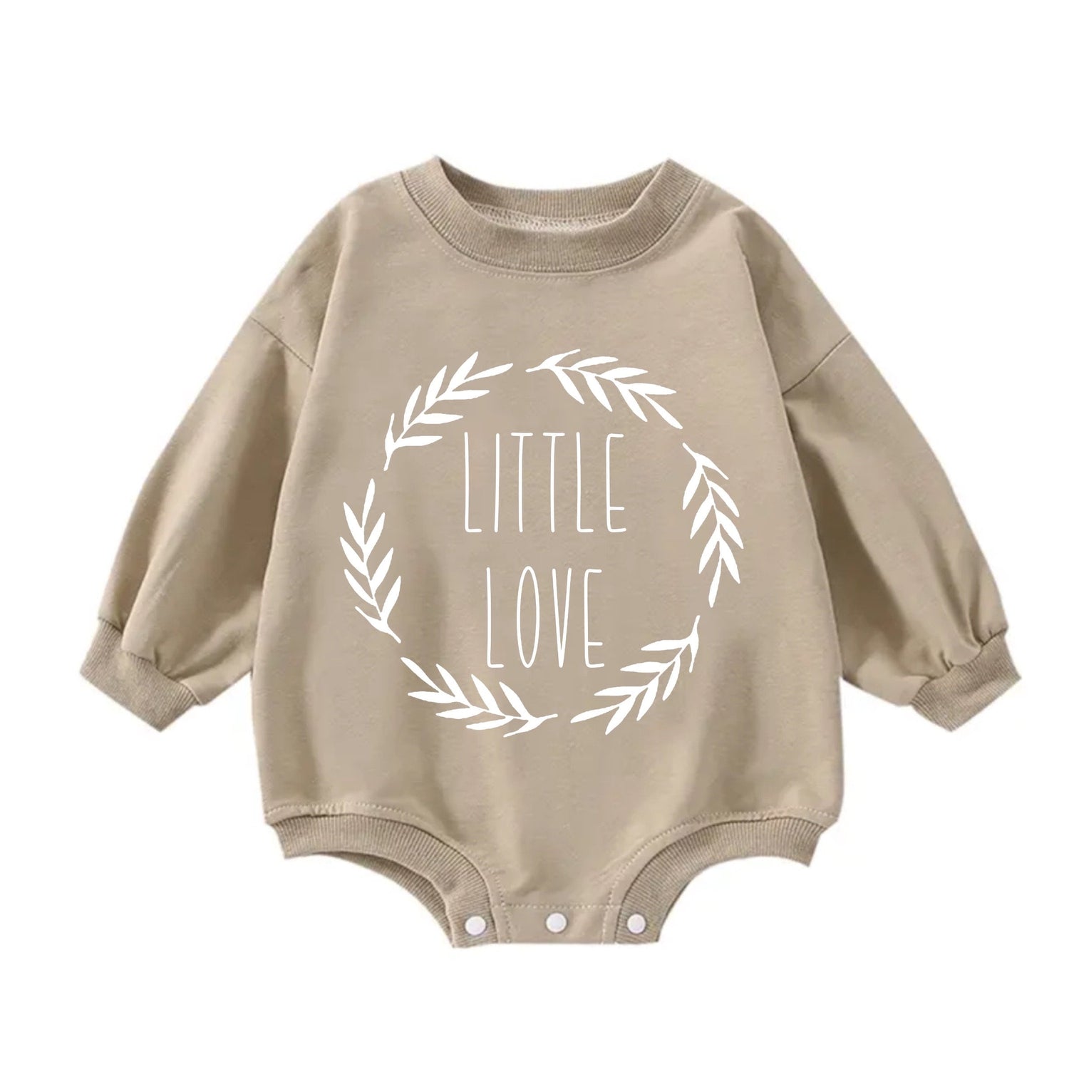 Little love baby SWEATSHIRT Romper bodysuit / baby clothes / baby sweater / bubble onesie / baby girl / baby gift / baby boy / new baby