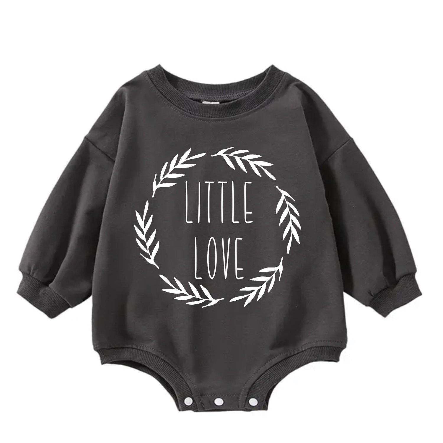 Little love baby SWEATSHIRT Romper bodysuit / baby clothes / baby sweater / bubble onesie / baby girl / baby gift / baby boy / new baby