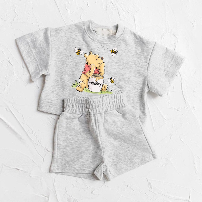 Pooh Baby toddler 100% cotton outfit, baby tshirt, baby girl clothes , baby clothes, baby shower gift, baby boy clothes, infant clothes