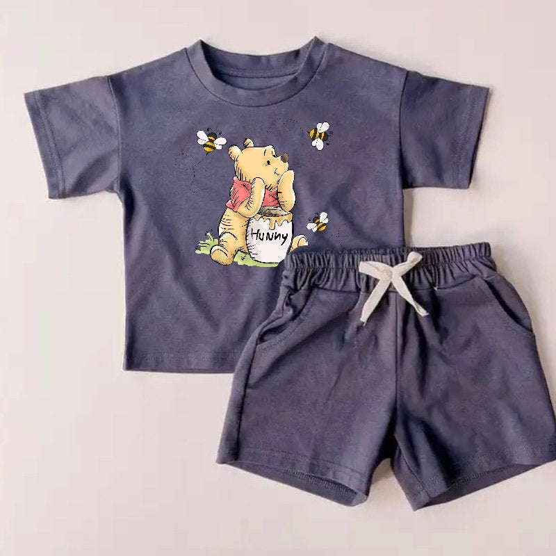 Pooh Baby toddler 100% cotton outfit, baby tshirt, baby girl clothes , baby clothes, baby shower gift, baby boy clothes, infant clothes
