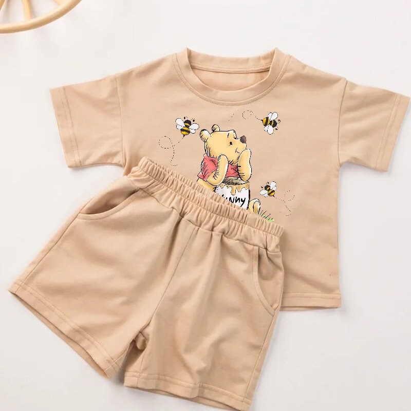 Pooh Baby toddler 100% cotton outfit, baby tshirt, baby girl clothes , baby clothes, baby shower gift, baby boy clothes, infant clothes