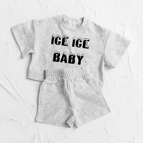 Ice ice Baby & toddler outfit 100% cotton Clothing set, outfit, shirt, shorts, baby girl , baby clothes, baby shower, gift, baby boy