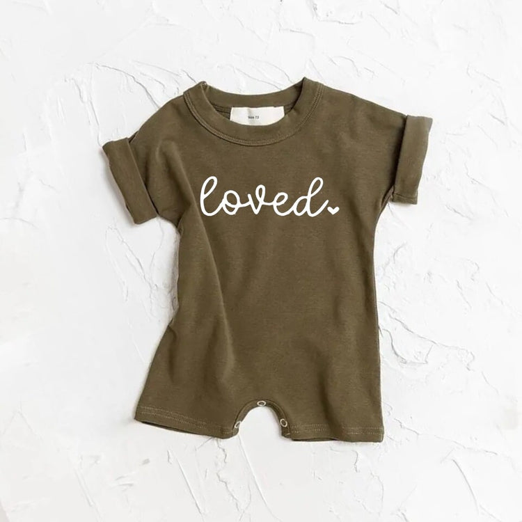 loved baby romper bodysuit, baby boy, baby girl, cotton clothes, onesie, infant, baby gift / newborn / new baby
