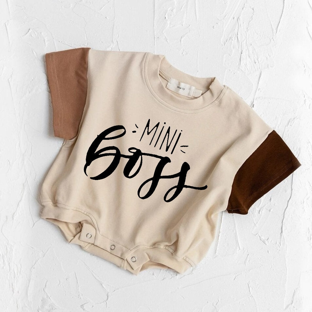 toddler and baby romper bodysuit, newborn, baby boy gift, cotton clothes, baby onesie, infant, baby gift, baby girl gift, mini boss