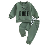 Tiny dude Baby toddler boy outfit | Newborn | Long sleeve + Pants | baby sweatshirt newborn | Baby Gift | Baby Boy clothes / baby girl