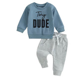 Tiny dude Baby toddler boy outfit | Newborn | Long sleeve + Pants | baby sweatshirt newborn | Baby Gift | Baby Boy clothes / baby girl