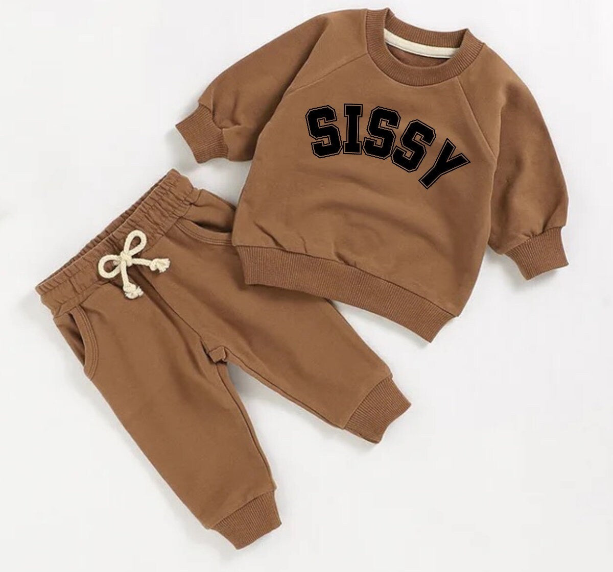 Sissy French Terry toddler Baby girl Outfit set sweatshirt & pants / baby girl clothes / newborn / baby gift / cute / big sis / little sis