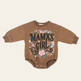 Baby girl Sweatshirt ROMPER bodysuit / baby clothes / sweatshirt / crewneck / newborn / baby girl gift / onesie / mamas girl, floral romper