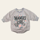 Baby girl Sweatshirt ROMPER bodysuit / baby clothes / sweatshirt / crewneck / newborn / baby girl gift / onesie / mamas girl, floral romper